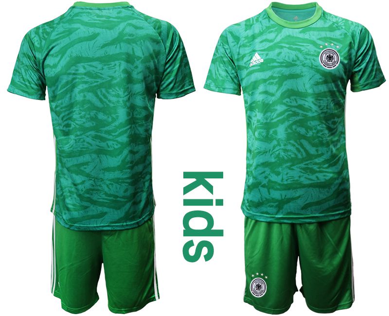 Youth 2019-2020 Season National Team Germany green goalkeeper Soccer Jerseys